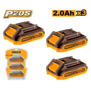 Ingco 3 pcs Battery 20V 2Ahn  COSLI240311