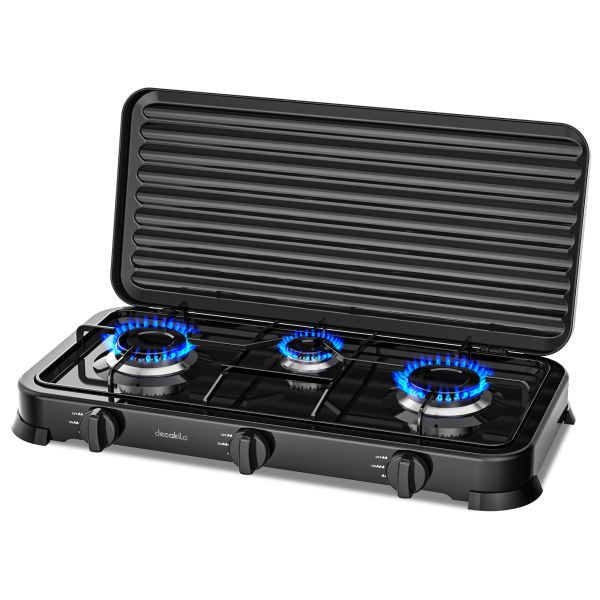 Decakila Triple Burner Gas Stove Kmgs009b