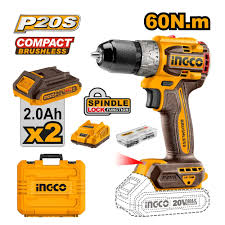 INGCO compact brushless cordless drill CDLI20602