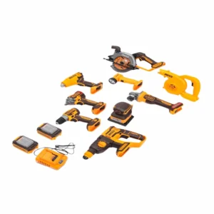 Ingco 20V 9 Pieces Lithium-Ion Cordless Industrial Tools Set  CKLI2098