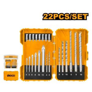 Ingco 22 Pieces Drill Bits and Screwdriver Bits Set  AKDL12201