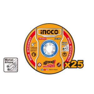 Ingco 25-Pieces Ultra-thin Metal Cutting Disc Set 125mm x 1.0mm  MCD1012525