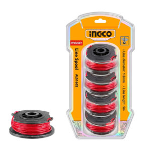 Ingco 4-Pieces Line Spool 1.6mm 5m for Lithium-ion Grass Trimmer   ALS1602