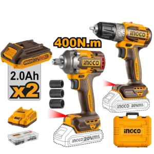 Ingco Lithium-Ion Cordless Drill & Impact Wrench  CKLI20271