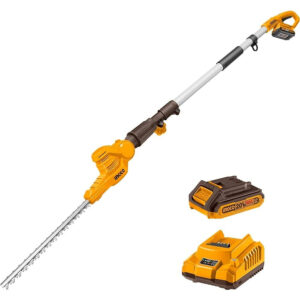 Ingco Lithium-Ion Cordless Pole Hedge Trimmer with 20V 2.0Ah Battery & Charger   CPHT2016012